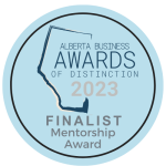 Alberta Business Awards of Distinction Finalist 2023 Graphic (Mentorship)