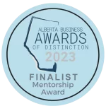 Alberta Business Awards of Distinction Finalist 2023 Graphic (Mentorship)