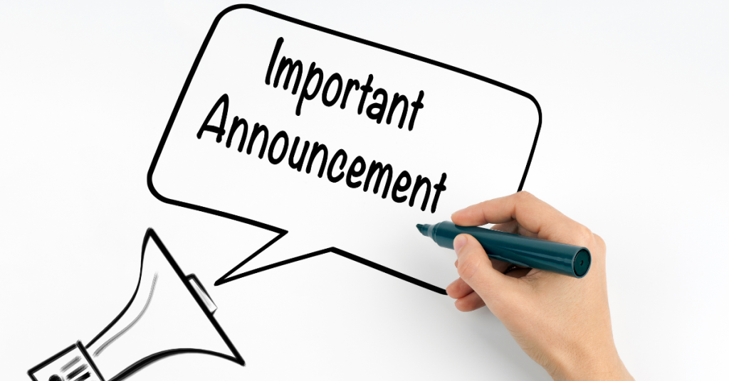 Important Announcement Graphic